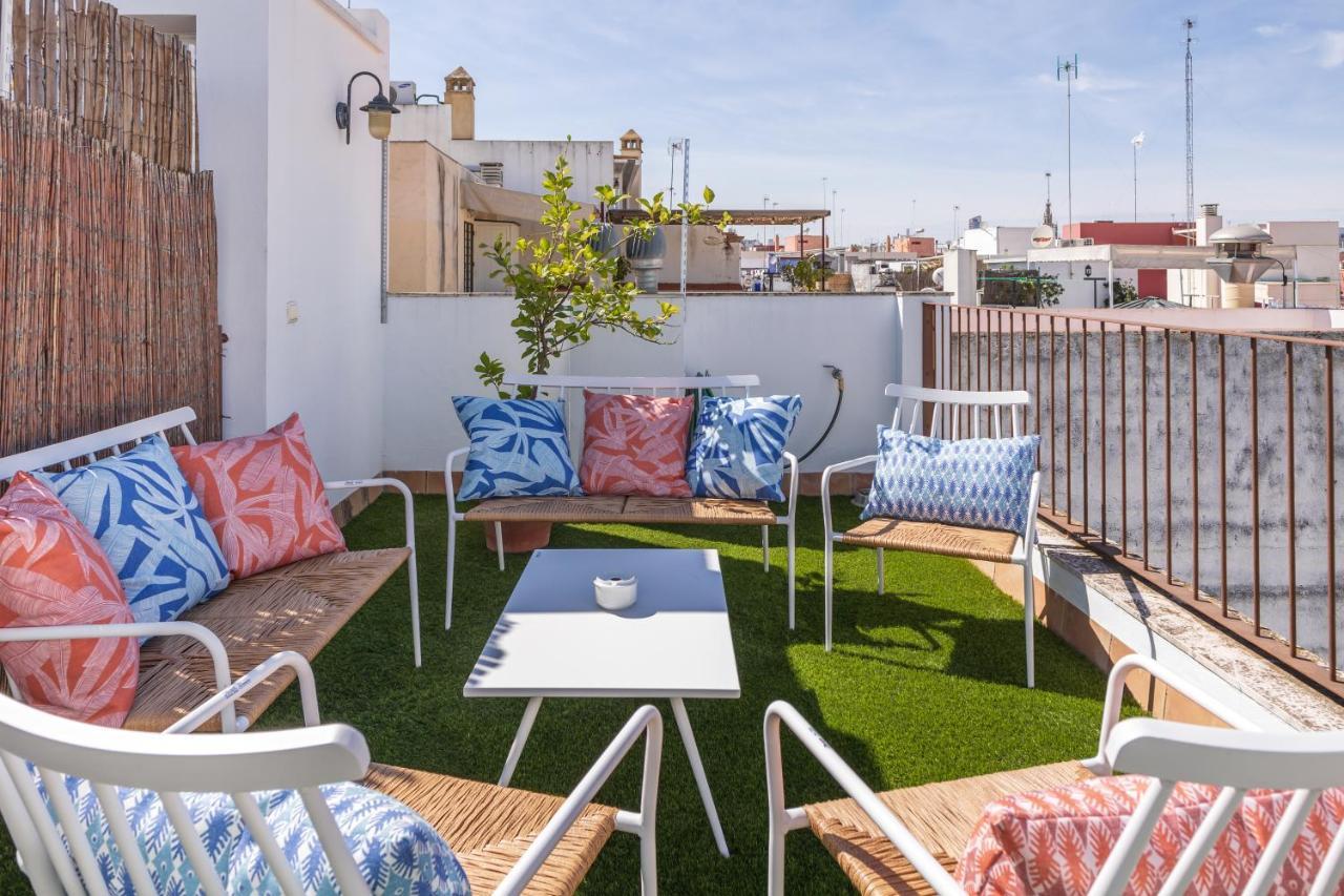 Tentudia Charming Apartments With Private Roof-Top Or Patio In San Bernardo By Ocityzen Sewilla Zewnętrze zdjęcie
